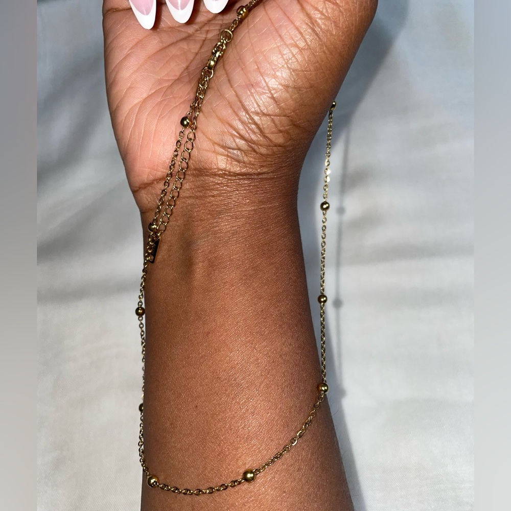 B. Collective Gold Vintage-Inspired Beaded Necklace (Boutique) | SAMPLE SALE